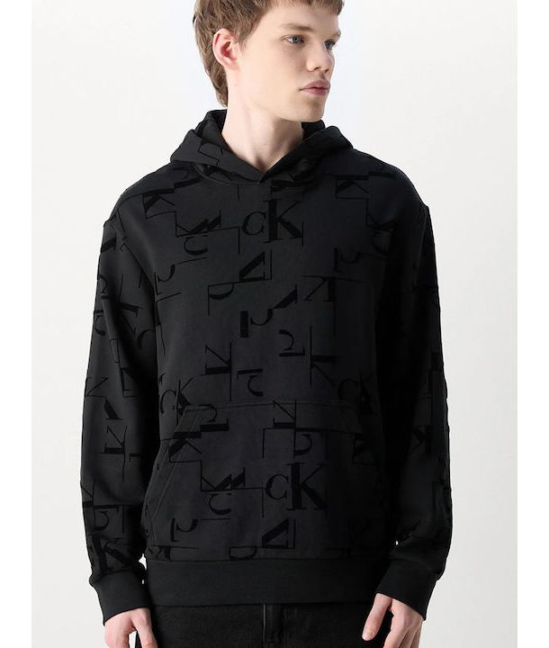 Ανδρικό Φούτερ Μαύρο Calvin Klein J30J325642-0GK