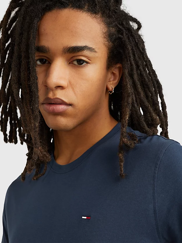 Ανδρικό T-shirt Navy Μπλε Tommy Jeans DM0DM04411-002