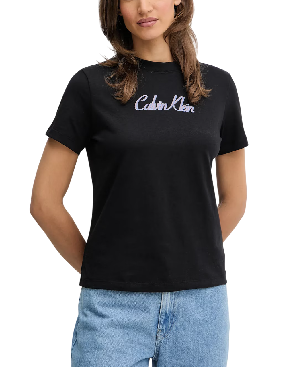 Γυναικείο T-shirt Μαύρο Calvin Klein LV047C854G-UB1