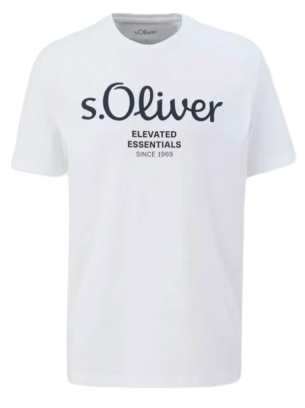 Ανδρικό T-shirt Λευκό S.Oliver 2139909-01D1