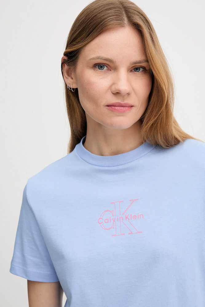 Γυναικείο T-shirt Γαλάζιο Calvin Klein LV047C863G-7ZQ