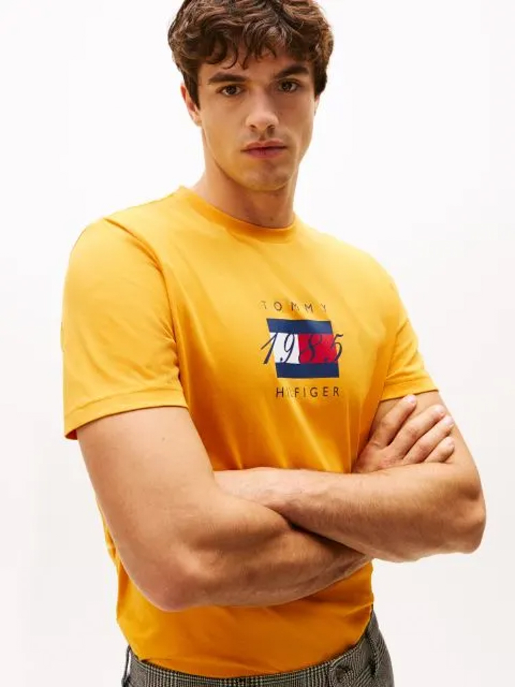 Ανδρικό T-shirt Κίτρινο Tommy Hilfiger MW0MW41338-ZF4