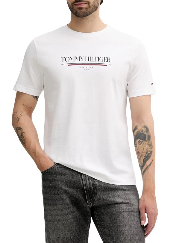 Ανδρικό T-shirt Λευκό Tommy Hilfiger MW0MW40324-YBR