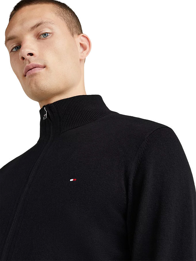 Ανδρική Ζακέτα Μαύρη Tommy Hilfiger MW0MW28050-BDS