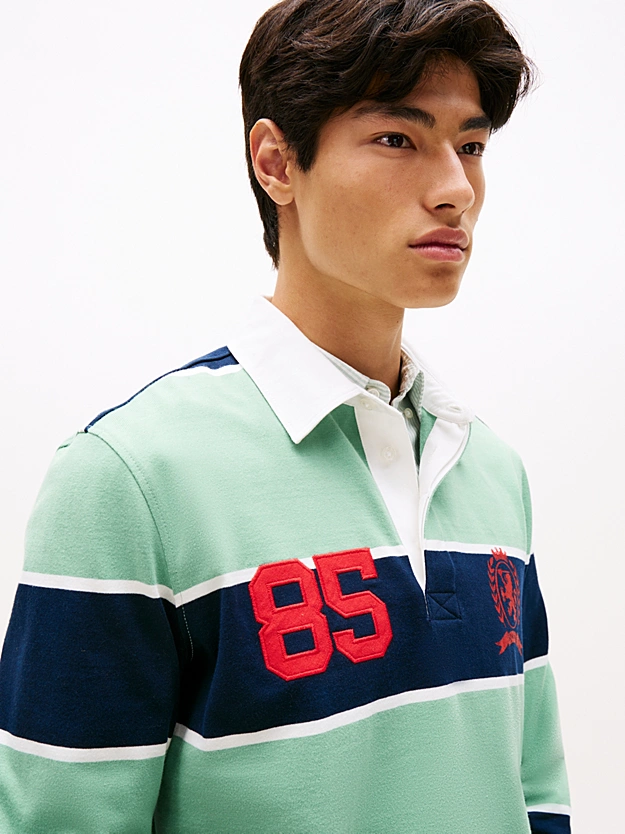 Ανδρικό Μακρυμάνικο Rugby Ριγέ Polo Tommy Jeans DM0DM22074-MAS