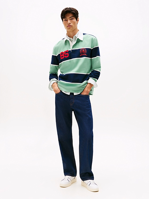 Ανδρικό Μακρυμάνικο Rugby Ριγέ Polo Tommy Jeans DM0DM22074-MAS