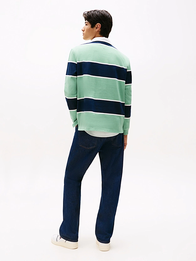 Ανδρικό Μακρυμάνικο Rugby Ριγέ Polo Tommy Jeans DM0DM22074-MAS