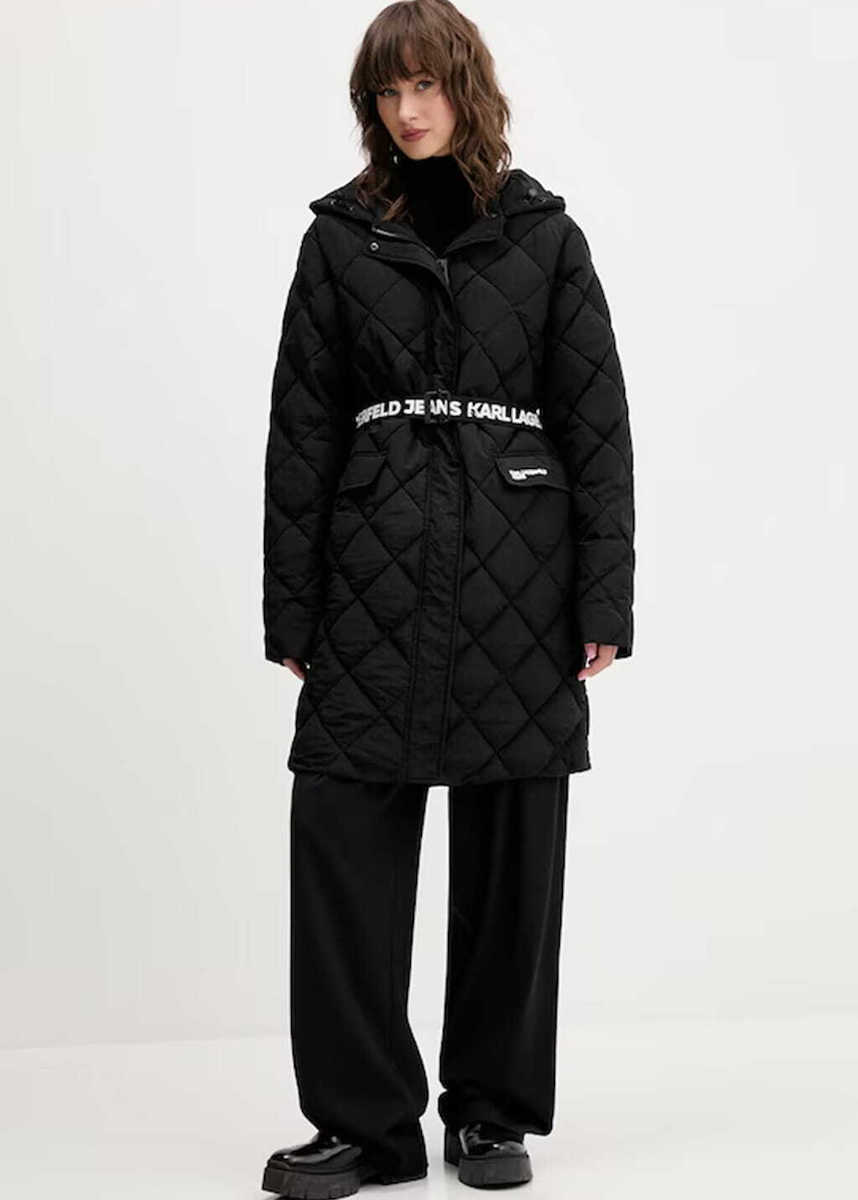 Γυναικείο Μπουφάν Μαύρο Karl Lagerfeld Jeans A4W15054-999