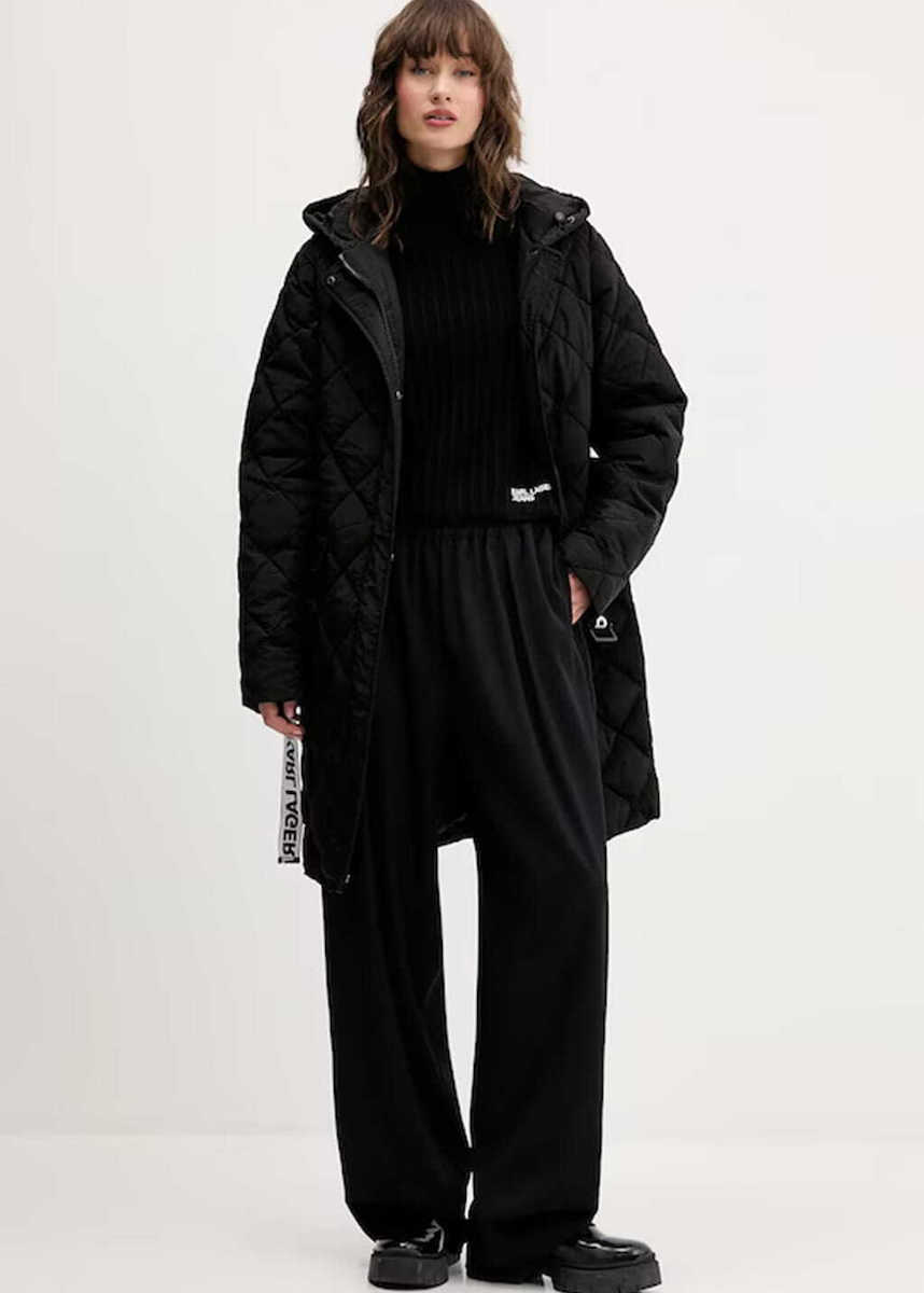 Γυναικείο Μπουφάν Μαύρο Karl Lagerfeld Jeans A4W15054-999