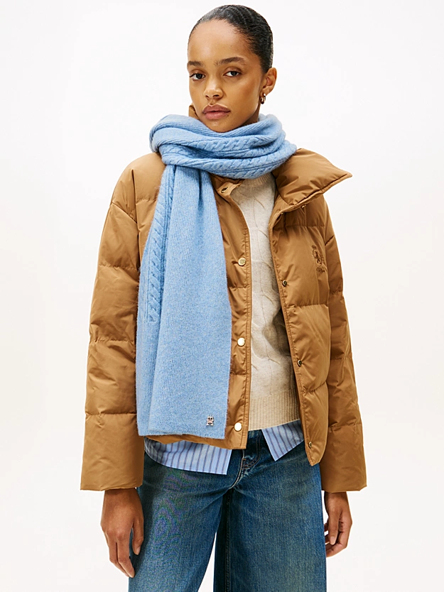 Γυναικείο Κασκόλ Γαλάζιο Tommy Hilfiger AW0AW17788-C2B