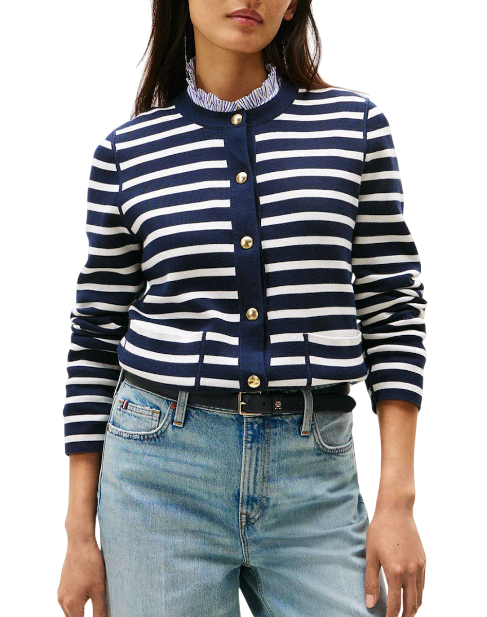 Γυναικεία Ζακέτα Διπλής Όψεως Navy Μπλε Tommy Hilfiger WW0WW40846-0X4