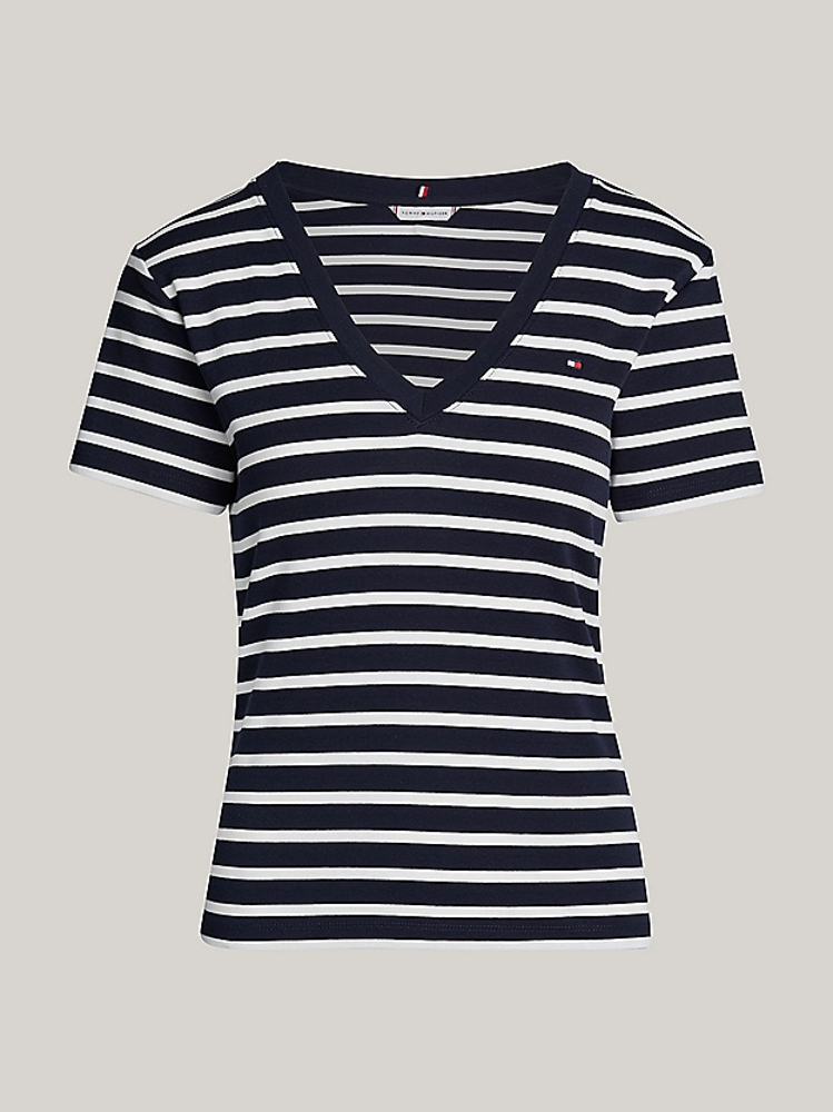 Γυναικείο Ριγέ T-shirt Navy Μπλε Tommy Hilfiger WW0WW40584-02C