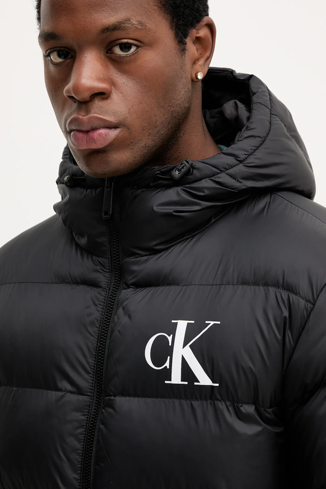 Ανδρικό Monogram Μπουφάν Μαύρο Calvin Klein LV04RD528G-UB1
