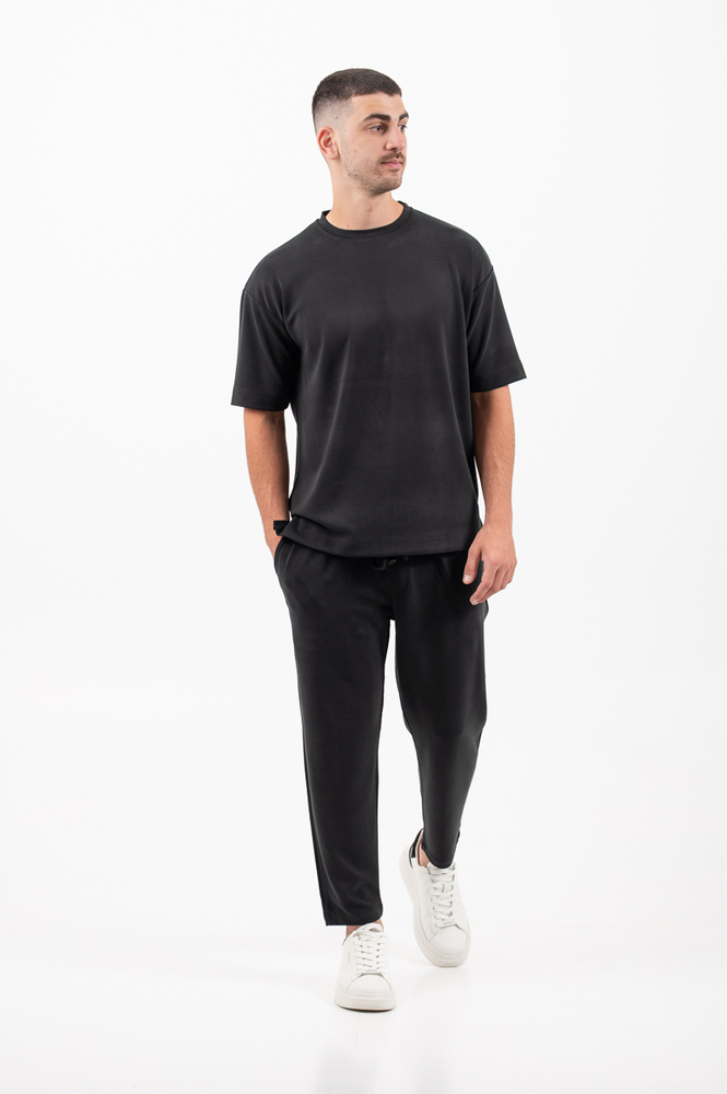 Ανδρικό T-shirt Μαύρο Vittorio JORDAT-BLACK