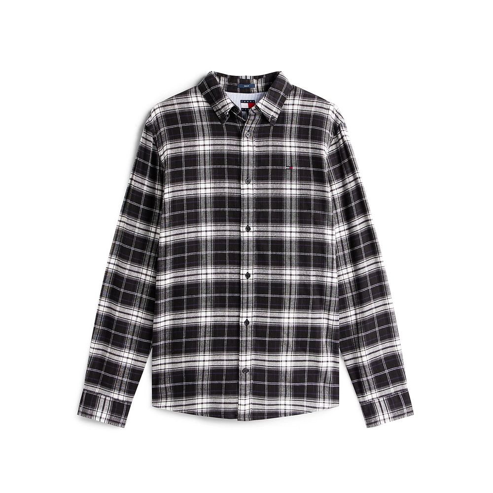 Ανδρικό Καρό Πουκάμισο Μαύρο Tommy Jeans DM0DM22024-BDS