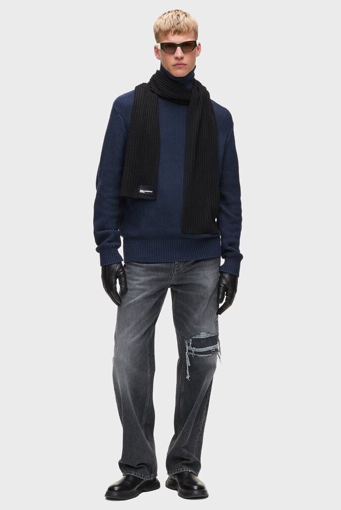 Ανδρικό Ζιβάγκο Πουλόβερ Μπλε Karl Lagerfeld A4M18035-310