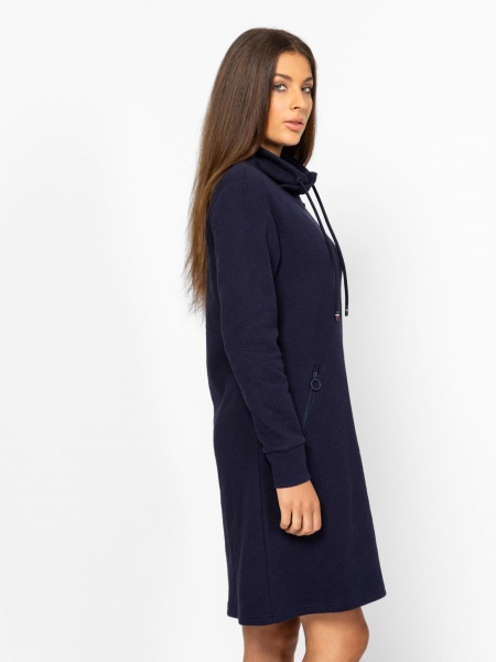 Γυναικείο Μακρυμάνικο Vanora Φόρεμα Navy Μπλε Heavy Tools T12023-NAVY