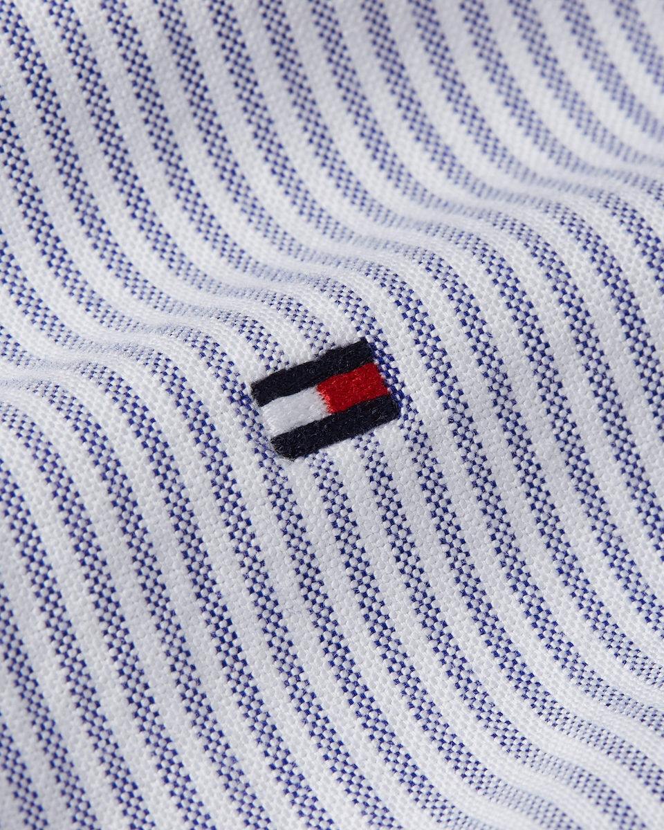 Ανδρικό Ριγέ Πουκάμισο Μπλε Tommy Hilfiger MW0MW36238-0A8