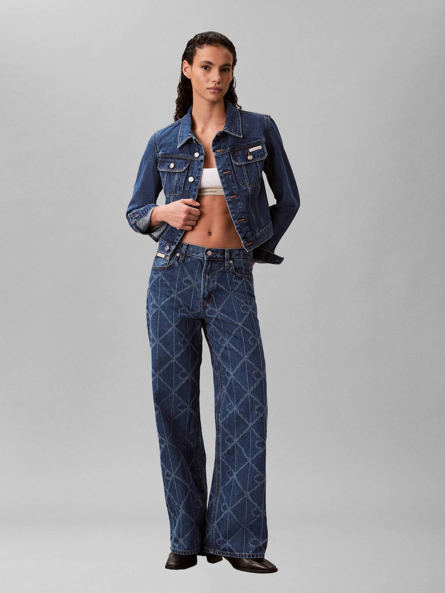 Γυναικείο Τζιν Μπουφάν Navy Μπλε Calvin Klein LV047E629G-MZK