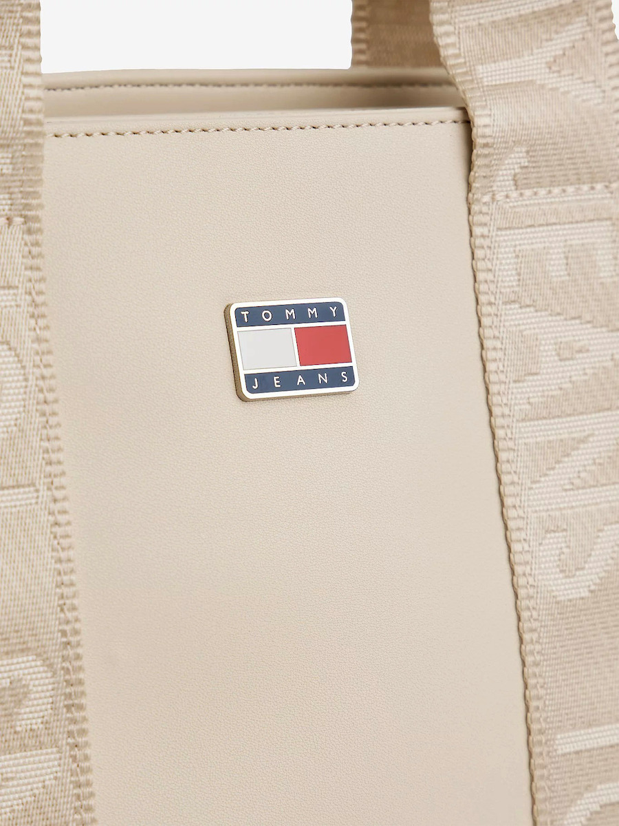Γυναικεία Mini Tote Τσάντα Μπεζ Tommy Jeans AW0AW18063-ABY