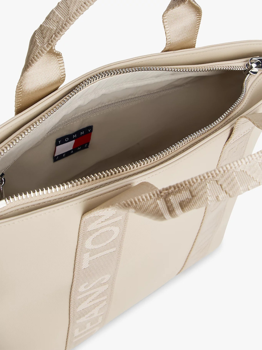 Γυναικεία Mini Tote Τσάντα Μπεζ Tommy Jeans AW0AW18063-ABY
