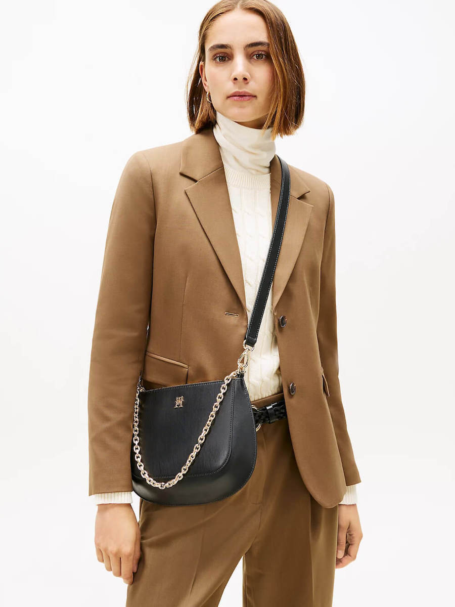 Γυναικεία Τσάντα Χιαστί Μαύρη Tommy Hilfiger AW0AW18143-BDS