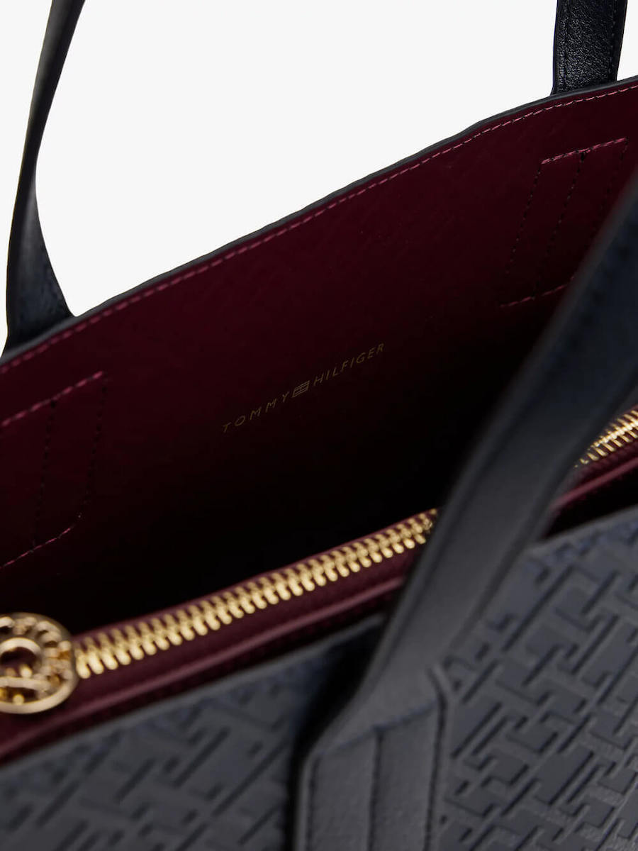 Γυναικεία Icon Satchel Τσάντα Navy Μπλε Tommy Hilfiger AW0AW18123-DW6