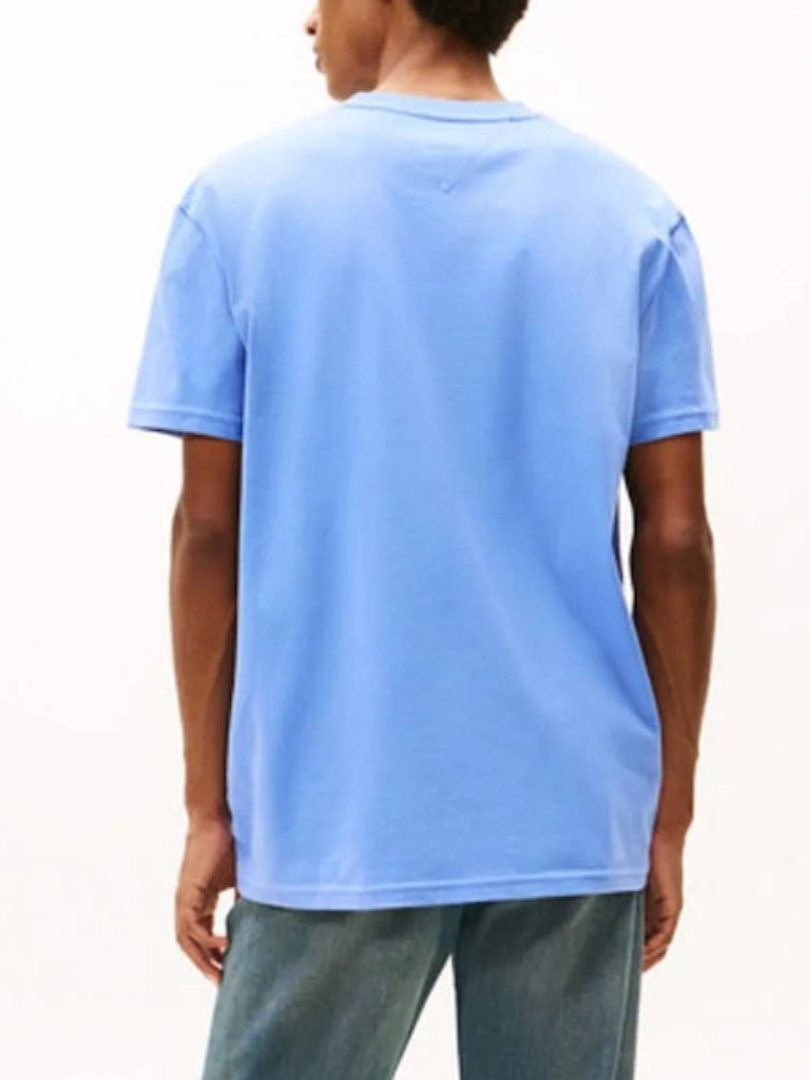 Ανδρικό T-shirt Γαλάζιο Tommy Jeans DM0DM22317-C58