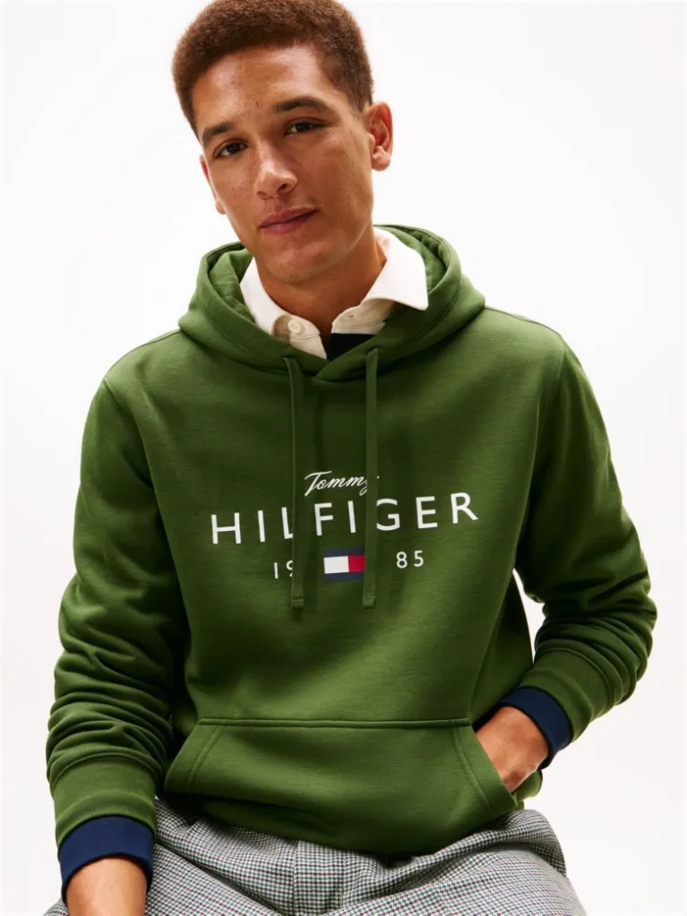 Ανδρικό Φούτερ Πράσινο Tommy Hilfiger MW0MW41427-L01