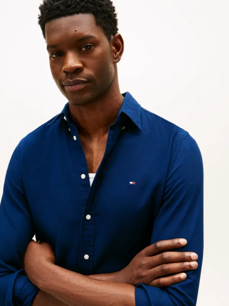 Ανδρικό Πουκάμισο Navy Μπλε Tommy Hilfiger MW0MW41684-DCC