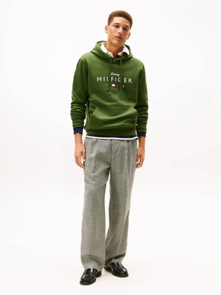 Ανδρικό Φούτερ Πράσινο Tommy Hilfiger MW0MW41427-L01