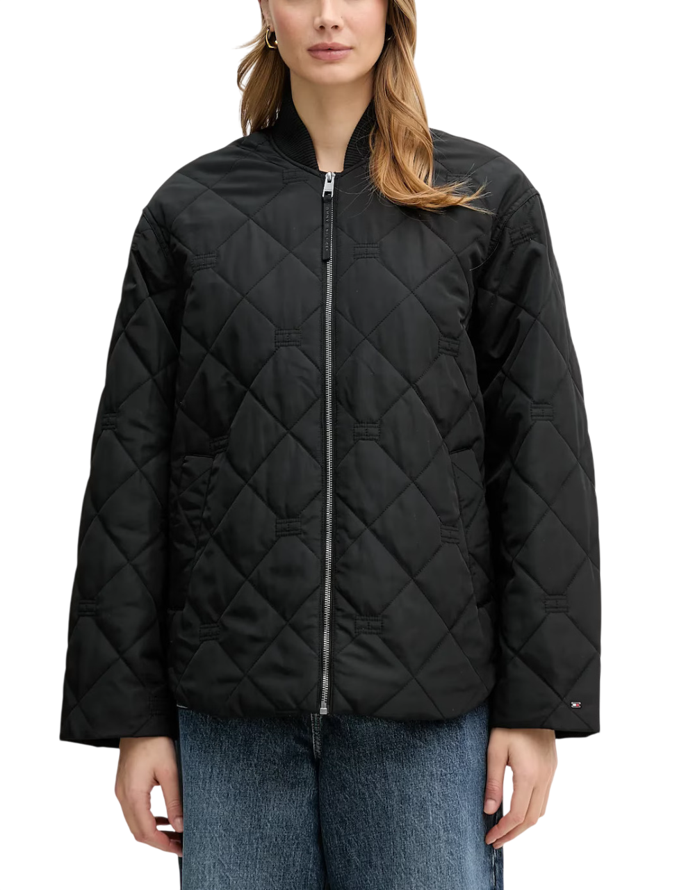 Γυναικείο Bomber Μπουφάν Μαύρο Tommy Hilfiger WW0WW48691-BDS