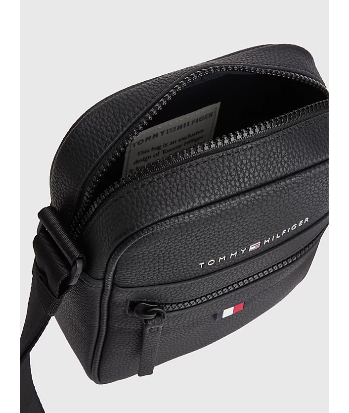 Ανδρική Mini Reporter Τσάντα Μαύρη Tommy Hilfiger AM0AM09504-BDS