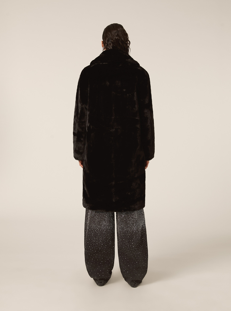 Γυναικεία Eco Γούνα Μαύρη Alcott CP0022DOAX15-BLACK