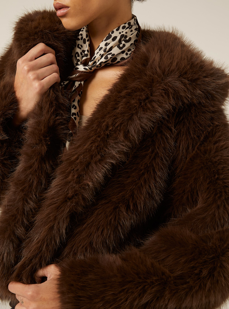 Γυναικεία Eco Γούνα Καφέ Alcott CP0075DOAX15-BROWN