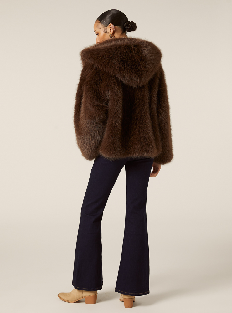 Γυναικεία Eco Γούνα Καφέ Alcott CP0075DOAX15-BROWN