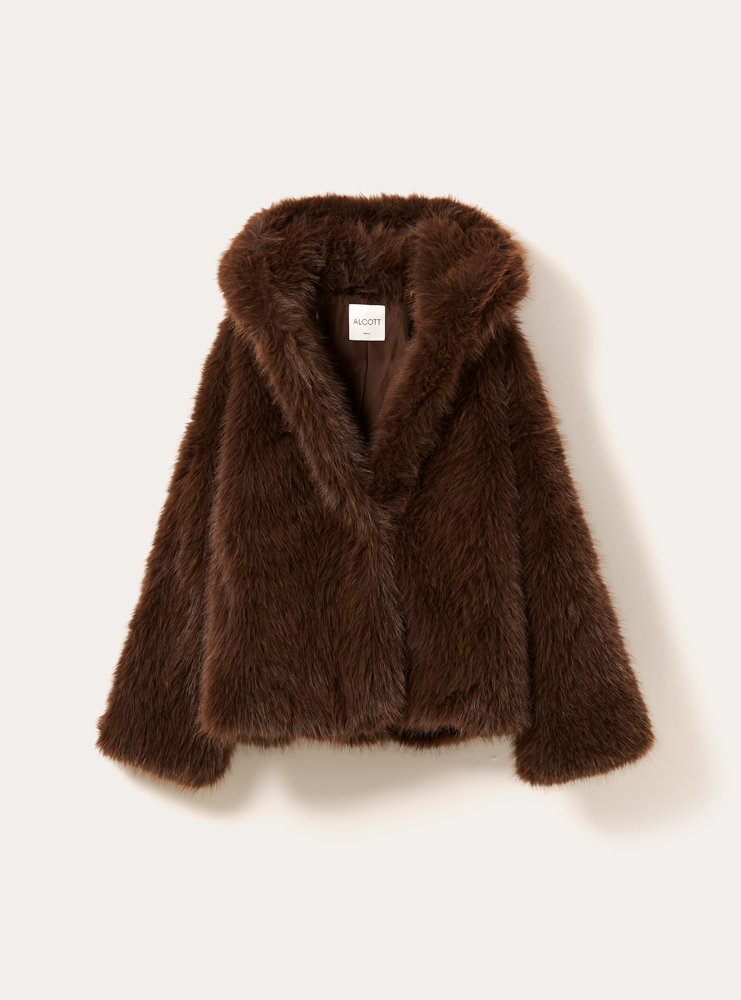 Γυναικεία Eco Γούνα Καφέ Alcott CP0075DOAX15-BROWN