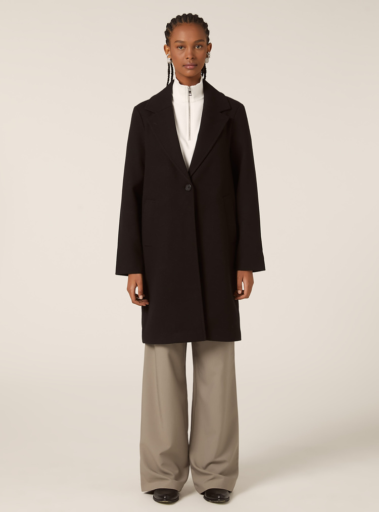 Γυναικείο Παλτό Μαύρο Alcott CP2270DOAX15-BLACK