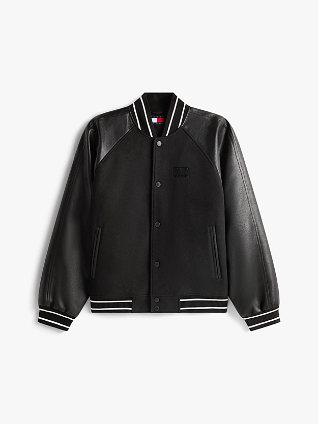 Ανδρικό Varsity Μπουφάν Μαύρο Tommy Jeans DM0DM22439-BDS