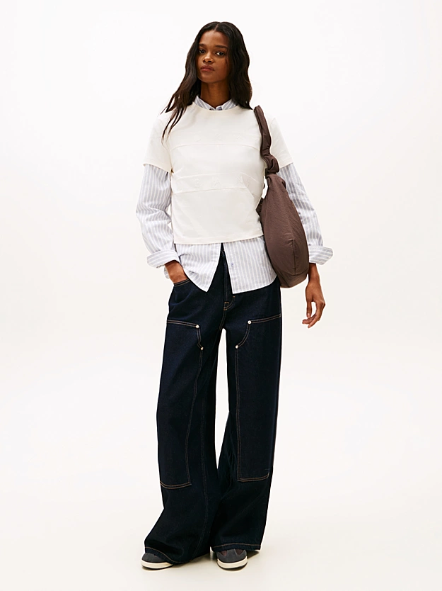 Γυναικείο T-shirt Εκρού Tommy Jeans DW0DW22539-YBH