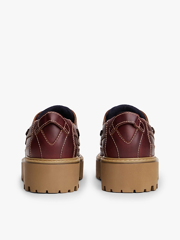 Γυναικεία Δερμάτινα Παπούτσια Καφέ Tommy Jeans EN0EN03003-GTB