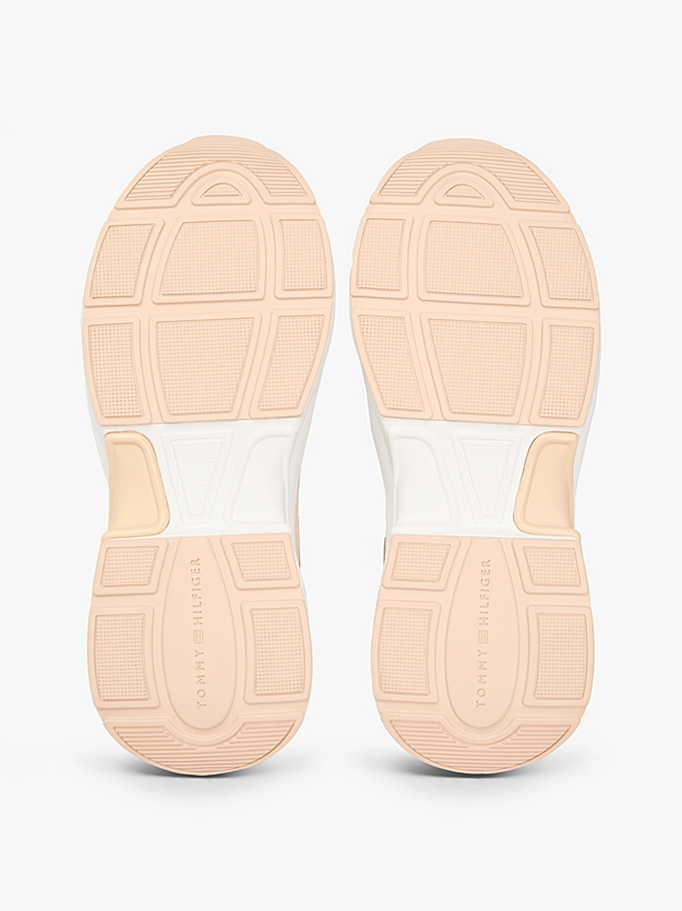 Γυναικεία Δερμάτινα Chunky Runner Sneakers Σομόν Tommy Hilfiger FW0FW09204-0HV