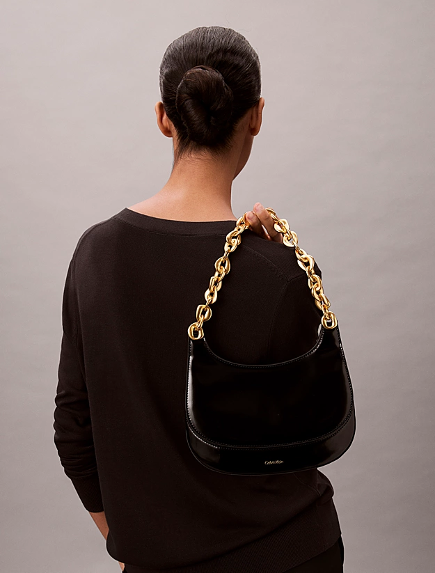 Γυναικεία Τσάντα Ώμου Μαύρη Calvin Klein LV04F3403G-UB1