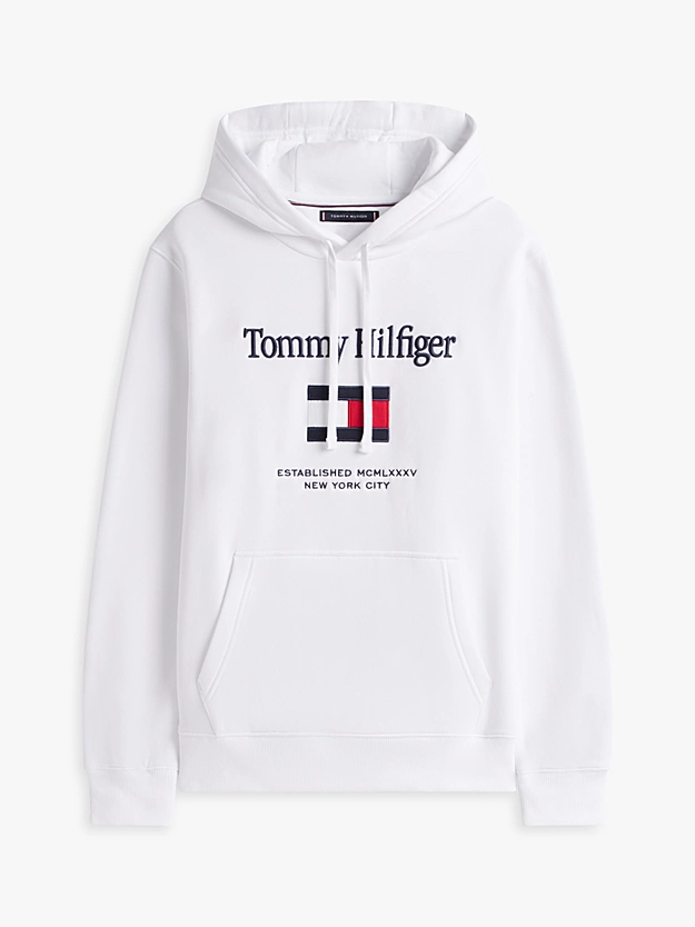 Ανδρικό Φούτερ Λευκό Tommy Hilfiger MW0MW42735-YBR