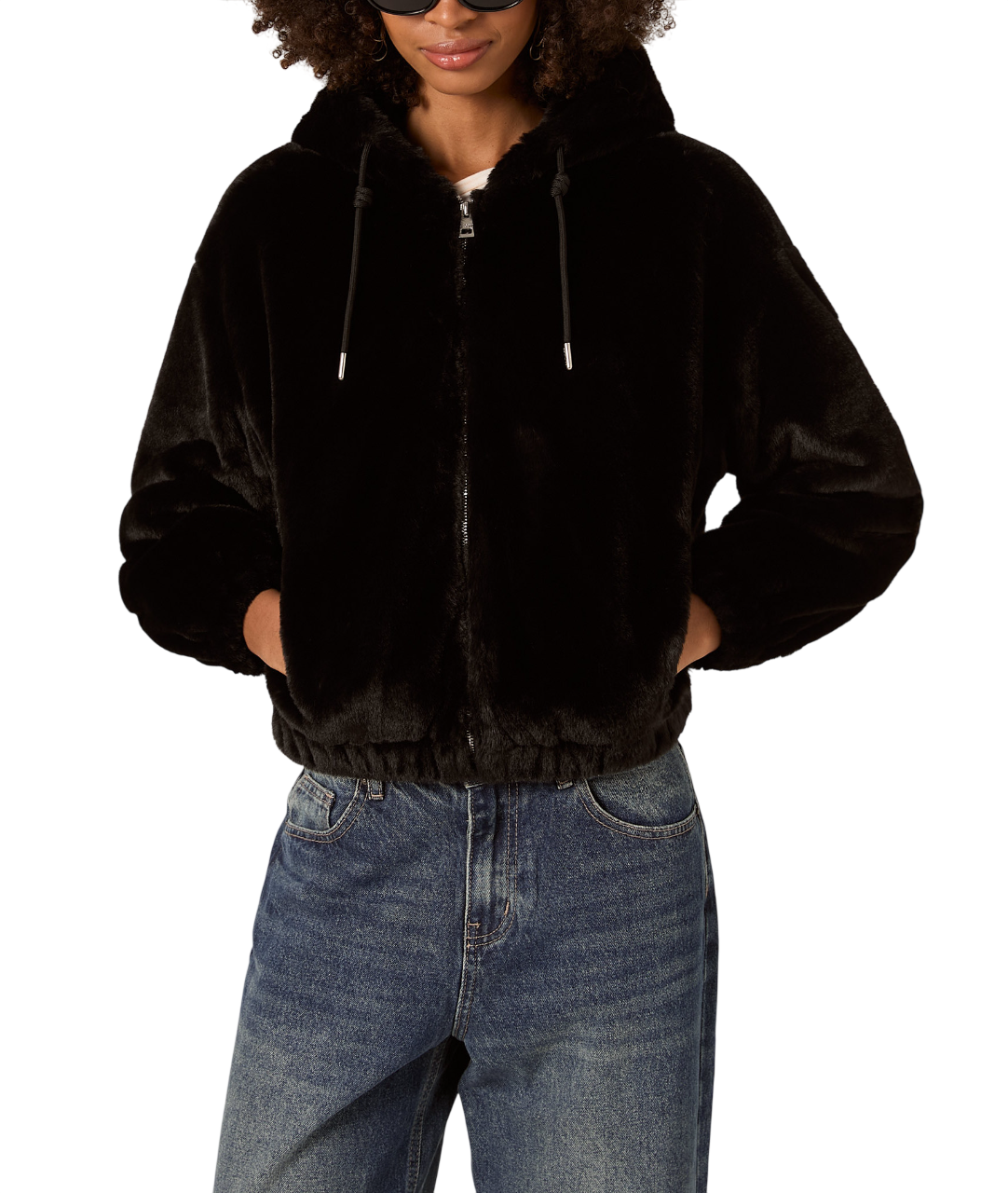 Γυναικεία Eco Γούνα Μαύρη Alcott GB2121DOAX15-BLACK