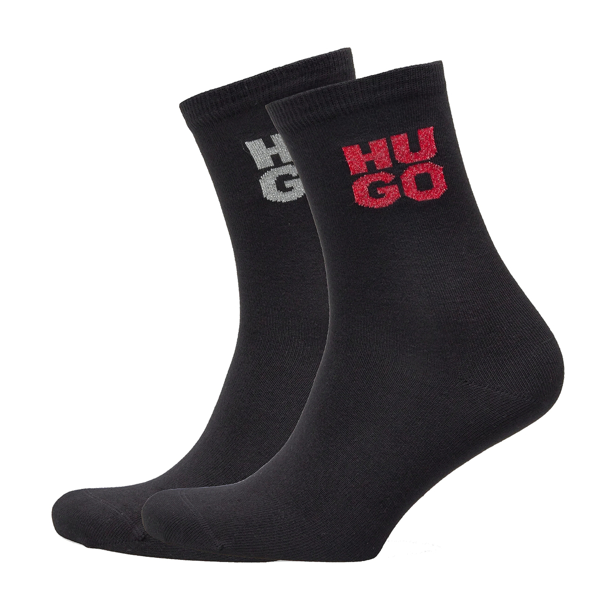 Γυναικείες Κάλτσες 2 Τεμαχίων Μαύρες Hugo 50524283-001