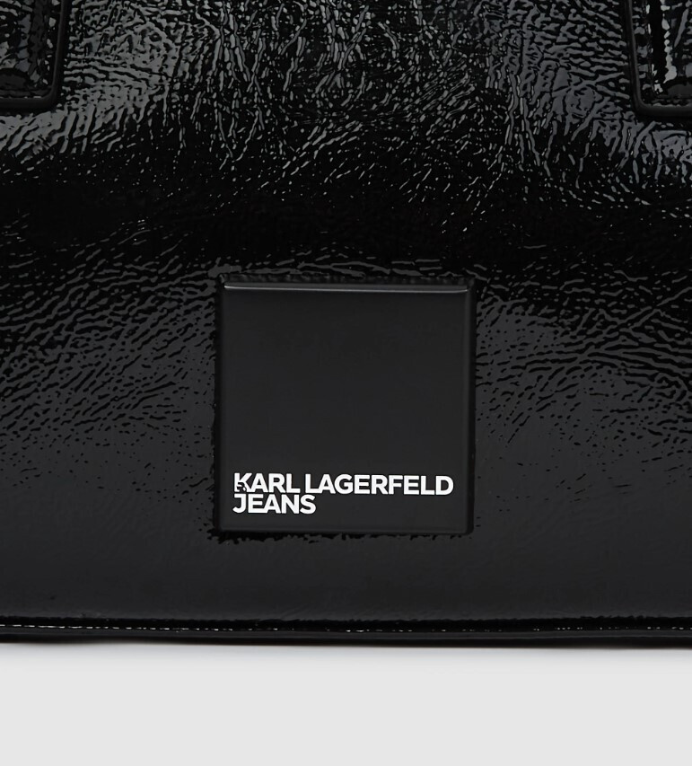 Γυναικεία Bowling Glossy Τσάντα Μαύρη Karl Lagerfeld Jeans B1W30144-999 BLACK
