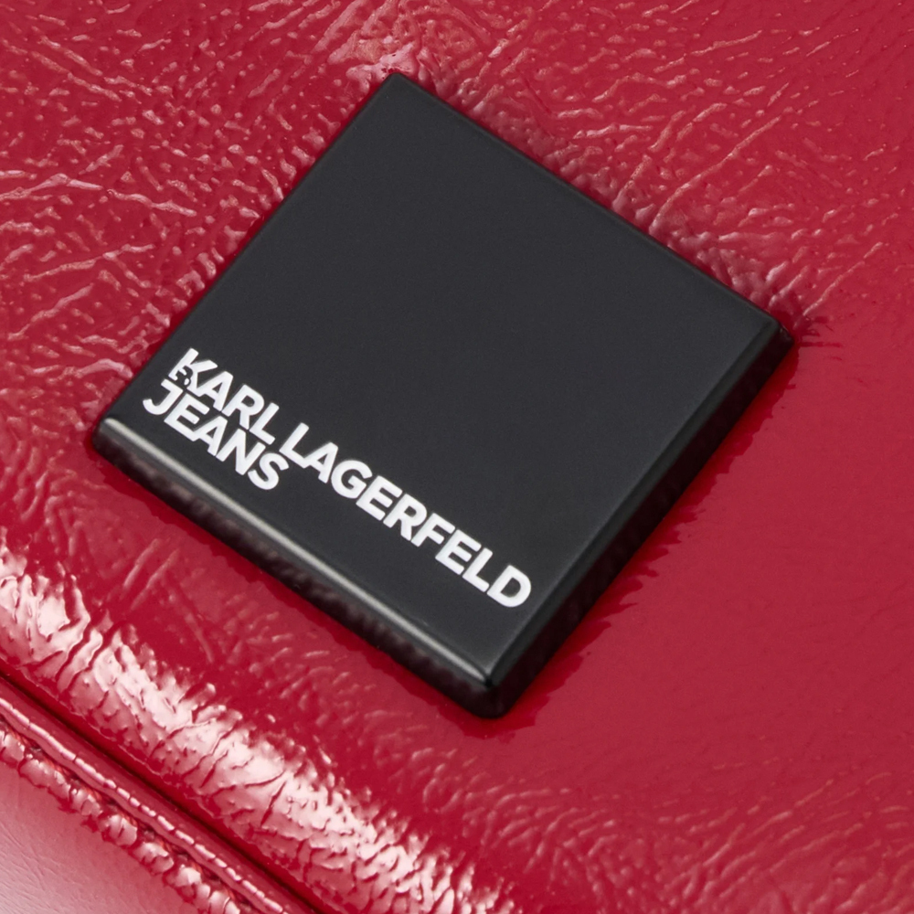 Γυναικεία Bowling Glossy Τσάντα Κόκκινη Karl Lagerfeld Jeans B1W30144-1HC POMPEIAN RED