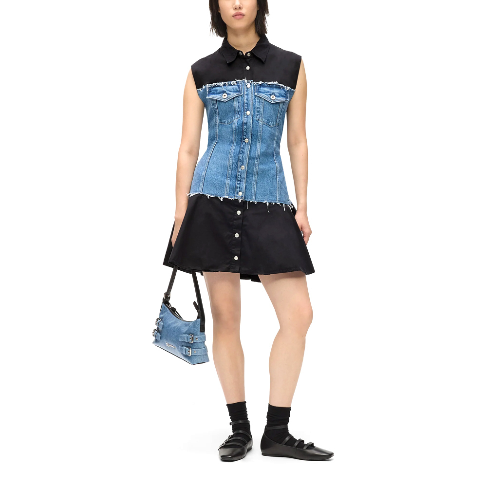 Γυναικείο Αμάνικο Φόρεμα Karl Lagerfeld Jeans B1W13035-1GK WASHED BLUE BLACK