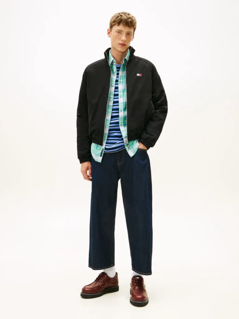 Ανδρικό Μπουφάν Μαύρο Tommy Jeans DM0DM22712-BDS